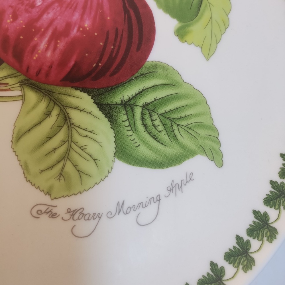 Portmeirion Pomona Hoary Morning Apple Footed Cake Stand Server 10" Cottagecore - Picture 4 of 8